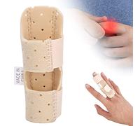 Brrnoo Attelle Réglable de Doigt, Attelle de Doigt de Déclenchement Orthèses de Doigt Soutien pour le doigt de déclenchement, avec Bande en Aluminium Fixe pour Doigt D'anneau Intermédiaire D'index