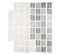 Brrnoo Autocollants à Ongles en Dentelle - Décoration d'Ongles Art Design pour Femmes, Noir & Blanc, 60 Pièces Stickers de Manucure Réutilisables