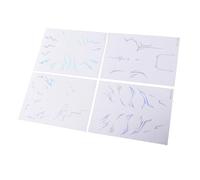 Brrnoo Autocollants de Tatouage Temporaire D'anime, Autocollants Réalistes Imperméables et Résistants à la Transpiration pour le Cosplay, avec 4 Feuilles Uniques, pour le Concert de (WS LS 031 034)