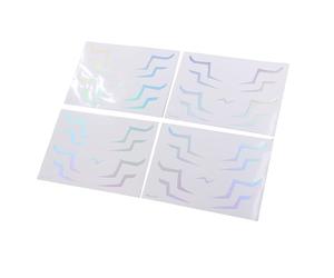 Brrnoo Autocollants de Tatouage Temporaire D'anime, Autocollants Réalistes Imperméables et Résistants à la Transpiration pour le Cosplay, avec 4 Feuilles Uniques, pour le Concert de (WS LS 053)