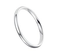 Brrnoo Bague élégante pour Femme de Style Simple et Poli, Matériau en Métal Durable, Adaptée pour un Cadeau, un Usage Quotidien, un Dîner avec un (Taille 10 (ID 19,8 mm/0,78 pouces C 62,1 mm/2,44)