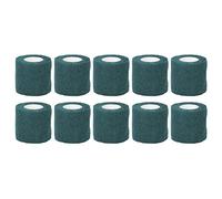 BRRNOO Bandage élastique Auto-adhésif STRAPE DE PORCE ANTISLIP DISPOSE INFORMABLE DISPOSE 10PCS Tissu Non tissé 5 Cm X 450cm pour les Artistes et les Passionnés DE Sport (vert foncé)