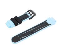 Brrnoo Bande de Montre en Silicone de 15mm pour Enfants Bracelet de Montre Intelligente pour Enfants Anti-Slip Soft Skin Friendly avec Boucle en Acier Inoxydable pour Enfants (BLUE)