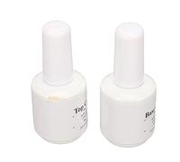 BRRNOO Base pour Ongles Top Coat Nail Top Coat Gel sans Essuyage Set Super Bright Wear Renfort Longue Durée Facile à Utiliser avec Gel Inodore pour Salon de Manucure