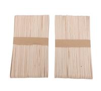 BRRNOO Bâtonnets Applicateurs de Cire Jetables en Bois, 100 Pièces, Bâtons D'épilation avec Bords Lisses pour les Sourcils du Visage, Petites Zones
