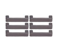 Brrnoo Boucles de Pont en Arc, Connecteurs de Pont Carrés Robustes en Alliage de Zinc et en Acier Inoxydable pour Sacs, Ceintures, Sacs à Main, avec Vis de 5,5 Mm pour la Réparation de (Argent Noir)