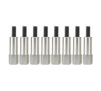 BRRNOO Boulons de Couvercle de Soupape, Boulons de Couvercle de Soupape d'en-Tête Kit de Goujons à Tête Hexagonale Chromée 8 Pièces Ensemble de de en Acier Inoxydable pour Moteur 283 302 305 307