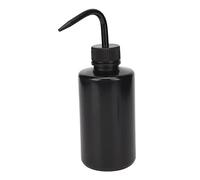 Brrnoo Bouteille à presser pour tatouage, 6 pièces, bouteille de nettoyage de 250ml pour tatoueurs, bouteille de lavage de sécurité à bouche étroite (noir)