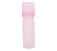 Brrnoo Bouteille Applicatrice de Peigne à Racines 160 Ml, Brosse Applicatrice de Teinture Capillaire, Distributeur D'huile pour Teinture Capillaire avec échelle Graduée, Poignée (PINK)