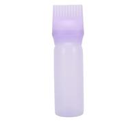 Brrnoo Bouteille Applicatrice de Peigne à Racines 160 Ml, Brosse Applicatrice de Teinture Capillaire, Distributeur D'huile pour Teinture Capillaire avec échelle Graduée, Poignée (PURPLE)
