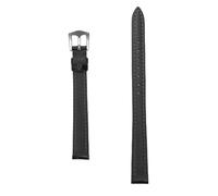 Brrnoo Bracelet de Montre à Eau en Cuir PU à Dégagement Rapide, avec Boucle en Acier Inoxydable, pour Montres Intelligentes à Quartz Automatiques (BLACK)