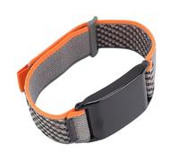 Brrnoo Bracelet de Montre Compatible avec WHOOP 4.0. Bracelet de Remplacement en Nylon Respirant, Ajustable, évacuant la Transpiration, Confortable et Offrant un Maintien Sûr pour la (Gris orangé)