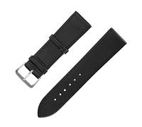Brrnoo Bracelet de Montre en Cuir PU, Bracelet de Remplacement avec Fermoir en Métal en Acier Inoxydable, Bracelet de Montre Réglable(22mm schwarz)
