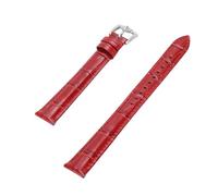 Brrnoo Bracelet de Montre en Cuir PU, Bracelet de Remplacement étanche avec Dégagement Rapide pour Montres Intelligentes à Quartz Automatiques, Boucle en Acier Inoxydable (rouge)