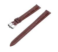 Brrnoo Bracelet de Montre en Cuir PU, Bracelet de Remplacement étanche avec Dégagement Rapide pour Montres Intelligentes à Quartz Automatiques, Boucle en Acier Inoxydable (BROWN)