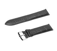 Brrnoo Bracelet de Montre en Cuir PU élégant, étanche, à Dégagement Rapide, pour Hommes, Ajustement Universel, Montres Intelligentes à Quartz (BLACK)