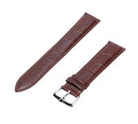 Brrnoo Bracelet de Montre en Cuir PU élégant, étanche, à Dégagement Rapide, pour Hommes, Ajustement Universel, Montres Intelligentes à Quartz (BROWN)