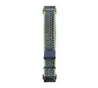 Brrnoo Bracelet de Montre en Nylon pour Fenix 8 Pro 47 Mm 7 6 5, Doux, Léger, Résistant à la Transpiration avec Boucle Flexible pour Homme et Femme, Randonnée, Course à Pied, Usage (Bleu Vert Vif)