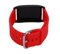 Brrnoo Bracelet de Rechange en Silicone pour WHOOP 4.0, Bracelet de Sport Réglable et Respirant avec Plusieurs Rainures et Boucle pour le Fitness, la Course à Pied, la Randonnée (rouge)