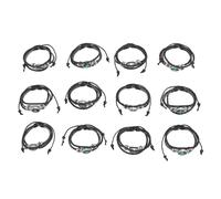Brrnoo Bracelet du Zodiaque, Bracelet tressé en Cuir de Vache avec 12 Symboles du Zodiaque pour les Couples, Léger et Confortable Tout au Long de la Journée, Fil ciré et PU pour une