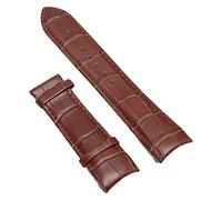 Brrnoo Bracelets de Montre en Cuir Marron, Longueur Réglable Souple avec Boucle en Acier Inoxydable pour Montres de 23 Mm, Installation à Dégagement Rapide et Technologie D'évacuation