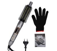 BRRNOO Brosse à Friser les Cheveux Chauffante PTC, 15 Réglages de Température Réglables 80 à 230 ℃, Arrêt Automatique en 60 Minutes, Cordon Pivotant à 360°, Outil de Coiffure avec (Prise UE)