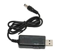 Brrnoo Câble élévateur USB 5 V à 9 V 12 V Réglable Portable DC USB avec Embout de Connecteur 3,5 X 1,35 Mm pour Ventilateur Lampe de Table Tension Réglable, Facile à Utiliser, Compact