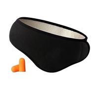 Brrnoo Cache-oreilles Réglable à Réduction de Bruit avec Matériau Chaud en Peluche, Cache-Oreilles D'hiver Pour Le Sommeil Antibruit, Protection Auditive Extérieure pour L'hiver (BLACK)