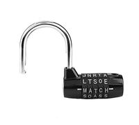 BRRNOO Cadenas de Verrouillage à Code, Verrouillage par Mot de Passe de sécurité pour Valise de Voyage, Casier de Gymnastique (BLACK)