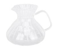 Brrnoo Cafetière en Verre de 500ml, Transparente, Résistante à la Chaleur, avec Bec Verseur de Précision, pour un Service Fluide