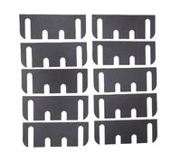 Brrnoo Cale de Charnière de Porte Universelle en PVC, Réglage Fin avec Coin de Rayon de 5/8 Pouces pour la Réparation de Porte, Entretoise de Charnière, Alignement de,