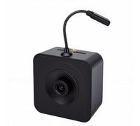 Brrnoo Caméra de Fenêtre Intelligente WiFi 3MP 2.4G 5G Caméra de sécurité Magnétique avec Affichage de L'heure Détection Humaine Conversation Bidirectionnelle pour Aquarium RV Intérieur (Black)