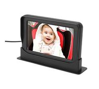 Brrnoo Caméra de Voiture pour bébé Moniteur pour bébé de Voiture Caméra de Siège Arrière avec écran LCD de 5 Pouces Vision Nocturne à 140 Degrés pour Une Conduite Sûre et Une