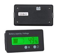 Brrnoo Capacité de la Batterie GY 6GS avec Indicateur de Tension Précis à écran LCD pour Applications 12 84 V (lumière verte)