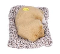 Brrnoo Carlin en Peluche, Jouet Interactif en Peluche, Chiot Câlin, Faux Chien électronique, Chien Adorable, Chiot Endormi, Jouets pour Enfants, Décorations, Cadeaux pour Garçons et Filles (Labrador)