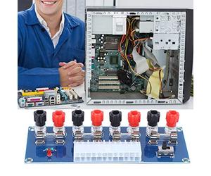 BRRNOO Carte d'alimentation pour Ordinateur de Table à 24 Broches, Carte d'alimentation ATX, de Transfert ATX XH-M229, Tableau de Distribution Portable pour Alimentation de Châssis 'Ordinateur de