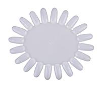 BRRNOO Carte de Couleur de Vernis à Ongles de 20 Pointes, Tableau de Pratique de Nail Art Transparent avec Autocollants pour Ongles, pour la Conception et (20 grilles de couleur naturelle (