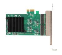 Brrnoo Carte Ethernet Gigabit 4 Ports, 10/100/1000 Mbps 4 Ports RJ45 Réveil à Distance Plug and Play Gigabit 4 Ports NIC pour PC