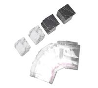 Brrnoo Cartes D'affichage de Boucles D'oreilles Cartes D'affichage de Bijoux Porte- de Boucles D'oreilles 200 Pièces de Collier en Papier Kraft marbré Trous Pré-perforés