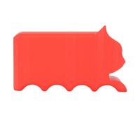 Brrnoo Carton imprimé en 3D pour Griffoirs pour Chats, avec Poignée Ergonomique en Forme de Chat pour Créer des Planches à Gratter DIY (Rouge)