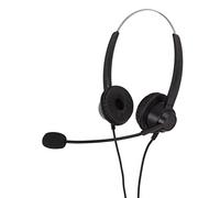 Brrnoo Casque de Service Client avec Micro Antibruit, Prise RJ9 Filaire Binaurale pour des Appels Clairs dans Les Bureaux, Les Centres d'Appels et Plus Encore