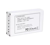 Brrnoo Chargeur D’équilibrage LiPo, Chargeur Rapide pour Batterie LiPo Li ION avec Affichage de Tension, Protection Contre Les Surcharges et Arrêt de sécurité pour 2-4S Li ION (Prise UE)