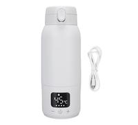Brrnoo Chauffe-biberon Portable pour Voyage sans Fil 100 W Chauffe-lait pour bébé à Chauffage Rapide avec capacité de 500 Ml IPX6 étanche et Charge Rapide pour bébé et Adulte