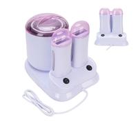 Brrnoo Chauffe-cire 3 en 1 pour épilation, Chauffe-cire Anti-brûlure avec Deux Cartouches, Machine à épiler 180 W pour Usage Domestique ou Professionnel (Prise UE 220V)