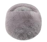 Brrnoo Chauffe-Pieds Moelleux de qualité Supérieure avec Chauffage à L'absinthe, Coussin de Pied électrique en Tissu Peluche pour Soulager la Douleur par Thérapie Thermique, Masseur de (GRAY)