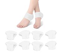 BRRNOO Chaussettes à Talons Hydratantes, Conception sans Orteils avec Doublure en Gel pour Talons Secs et Craquelés, Traitement de Soin des Pieds Hydratant ventilé, Doux et Extensible, (#1)