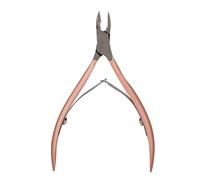 BRRNOO Ciseaux à Ongles en Acier Inoxydable, Coupe-callosités et Peaux Mortes, avec Lame en Arc Super Incisive pour Manucure et Pédicure (Or rose)