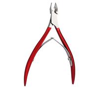 BRRNOO Ciseaux à Ongles en Acier Inoxydable, Coupe-callosités et Peaux Mortes, avec Lame en Arc Super Incisive pour Manucure et Pédicure (rouge)