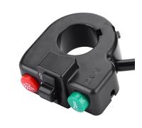 BRRNOO Clignotants de Vélo, Interrupteur de Guidon de Moto, Clignotant pour Vélo, Phares de Moto, Klaxon, Interrupteurs de Commande Marche/arrêt, Bouton de Commutation 3 en 1 pour Klaxon Lumineux