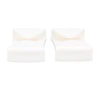 Brrnoo Clips pour Lunettes de Ski, Pince pour Casque, Installation Facile, Fixateur de Lunettes, Sports D'hiver, Ski (WHITE)